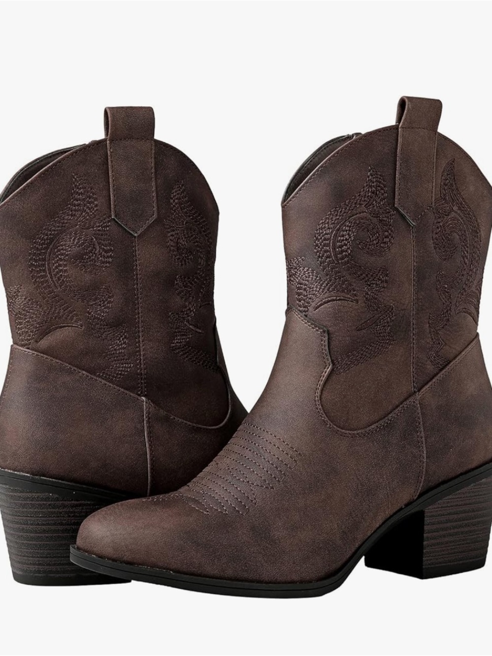 Women’s Brown Western Ankle Boots